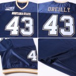 Custom Navy White-Old Gold Mesh Authentic Throwback Football Jersey Custom Navy White-Old Gold Mesh Authentic Throwback Football Jersey
