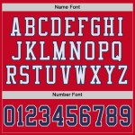 Custom Red Navy-White Mesh Authentic Throwback Football Jersey Custom Red Navy-White Mesh Authentic Throwback Football Jersey