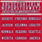 Custom Red Navy-White Mesh Authentic Throwback Football Jersey Custom Red Navy-White Mesh Authentic Throwback Football Jersey