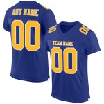 Custom Royal Gold-White Mesh Authentic Football Jersey Custom Royal Gold-White Mesh Authentic Football Jersey