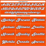 Custom Orange White-Navy Mesh Authentic Throwback Football Jersey Custom Orange White-Navy Mesh Authentic Throwback Football Jersey