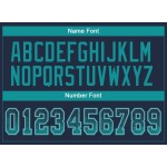 Custom Navy Teal-Gray Mesh Drift Fashion Football Jersey Custom Navy Teal-Gray Mesh Drift Fashion Football Jersey