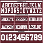 Custom Burgundy White-Gray Mesh Authentic Football Jersey