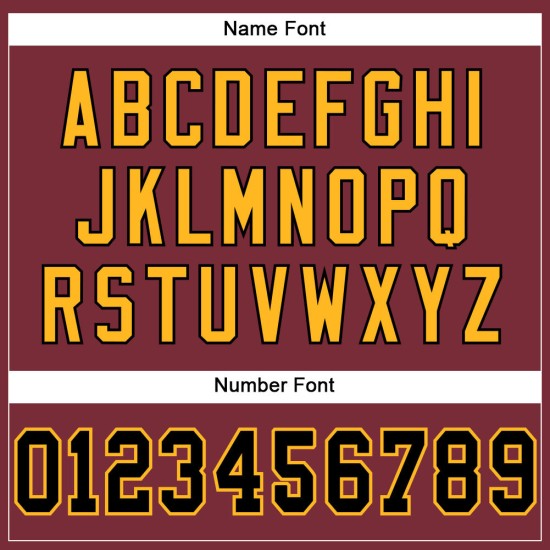 Custom Burgundy Black-Gold Mesh Authentic Football Jersey